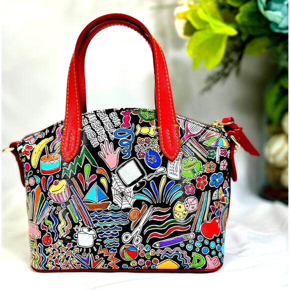 Dooney & Bourke Whimsy Ruby Bitzy Satchel PRISTINE Condition - Picture 5 of 16